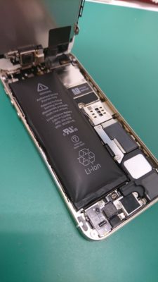 iPhone5s バッテリー交換　宇都宮